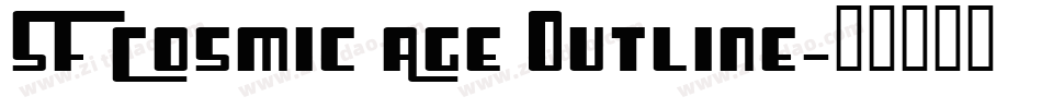 SF Cosmic Age Outline字体转换
